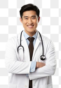 PNG Doctor adult male white background. 