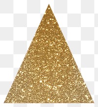 Glitter gold Christmas tree icon christmas shape white background.