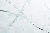 Cracked glass png texture overlay effect, transparent background