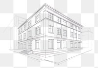 PNG Building drawing architecture illustration.