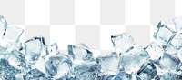 PNG Pile of ice cubes background white 