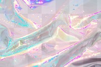 Vibrant holographic sparkling fabric png overlay effect, transparent background