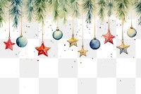 PNG  Christmas ornament borders backgrounds christmas plant. 