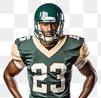 PNG American football player helmet sports green. 