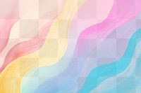 Vibrant abstract rainbow waves  png paint texture, transparent background