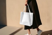 Elegant tote bag  png mockup, transparent design