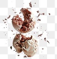 PNG Exploding chocolate ice cream food explosion dessert.