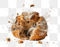 PNG Exploding bread food explosion photography.