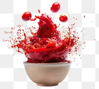 PNG Exploding tomato sauce food background explosion.