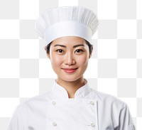 Female chef adult protection happiness. 