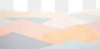 PNG Abstract pastel mountain border, transparent background