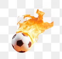 PNG Burning Football sports fire background.