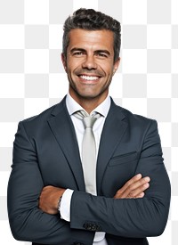 Businessman portrait smile adult. 