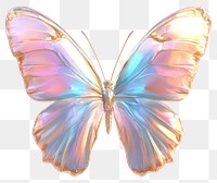 PNG Gold pink butterfly with glowing colors wings invertebrate.