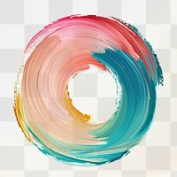 PNG Circle brush stroke art creativity abstract.