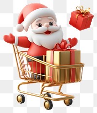 PNG Coquette christmas opening gift shopping santa gifts.