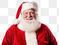 Santa christmas adult white background. 