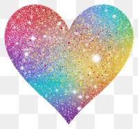 PNG Colorful heart icon backgrounds glitter shape.