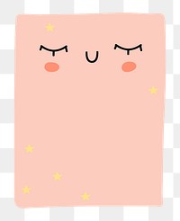 PNG Cute paper notes illustration, transparent background