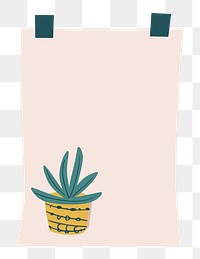 PNG Cute paper notes illustration, transparent background