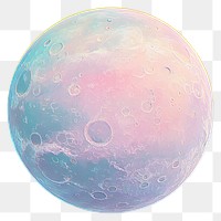 PNG  Ganymede moon illustration pastel.