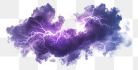 PNG Vibrant purple lightning storm cloud