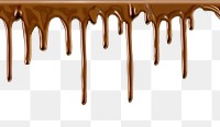 PNG Dripping chocolate on white