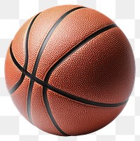 PNG Detailed textured basketball on white