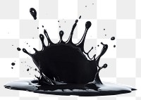 PNG Black paint splash art