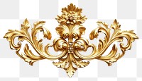 PNG Elegant gold ornate floral design