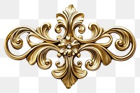 PNG Elegant gold ornamental decor piece