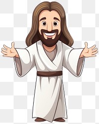 PNG Jesus cartoon adult white background. 