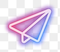 Png direct message icon for social media app paper plane illustration