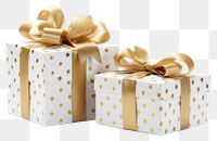 PNG festive gift boxes with ribbons.