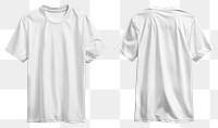 PNG 2 white t-shirts clothing apparel sleeve.