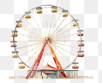 PNG Carnival wheel fun white background