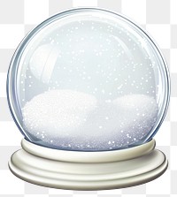 PNG Snow globe with falling snow