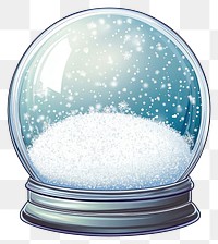 PNG Magical winter snow globe illustration