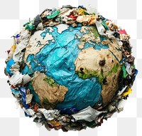 PNG Earth covered with plastic waste