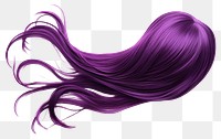 PNG Vibrant purple flowing hair