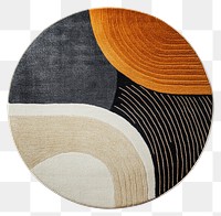 PNG Modern abstract round area rug