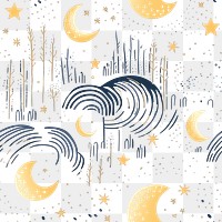 PNG Magic moon night pattern outdoors nature. 