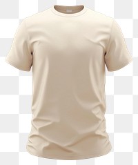 PNG White t-shirt mockup apparel undershirt clothing.