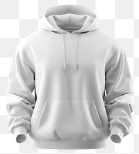 PNG White hoodie shirt mockup apparel sweatshirt clothing.