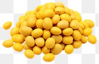 PNG Yellow soybeans seeds vegetable plant pill.