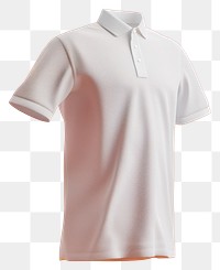 PNG White polo shirt mockup undershirt clothing apparel.