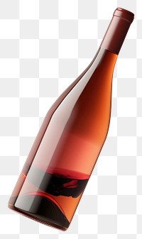 PNG Wine mockup beverage alcohol bottle.