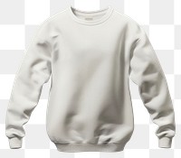 PNG Blank wite sweater mockup sweatshirt clothing knitwear.