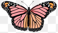 PNG Monarch butterfly cartoon monarch animal.