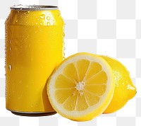 PNG Lemon juice can fruit drink food.